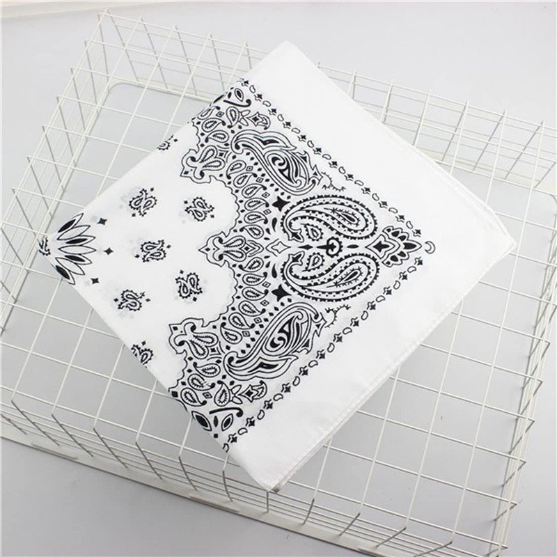 Trifong Bandana, Unisex, 100% Cotton, Cashew Nut Pattern, Paisley Handkerchief,