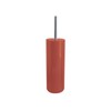 MSV Inagua Toilet Brush with Holder, Terracotta, Orange, 9 x