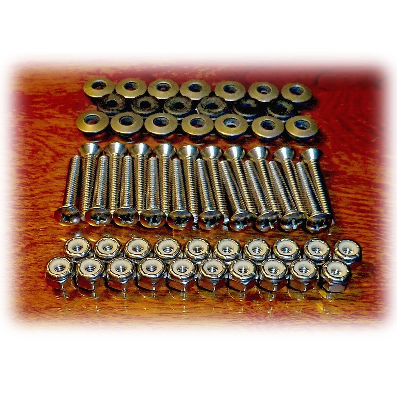 Boat Rail Mount Bolts • 20-Pack for 10 Fittings •