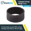SharkBite 1/2 Inch Copper Crimp Rings, Pack of 100, PEX