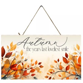 Twisted R Design Autumn the Years Last Best Smile Handmade Sign Farmhouse Decor Door Hanger Sign