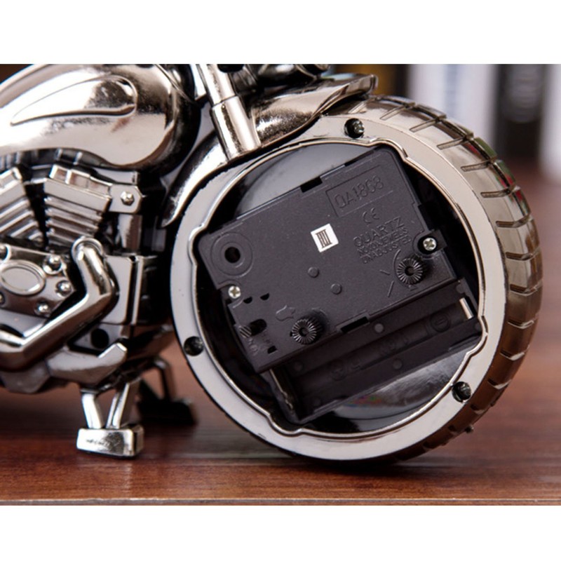 Gearmax Retro Motorcycle Style Students Alarm Clock Desk Time Clock