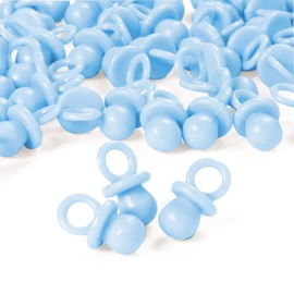 Pastel Blue Opaque Pacifier Baby Shower Favors 48 pcs