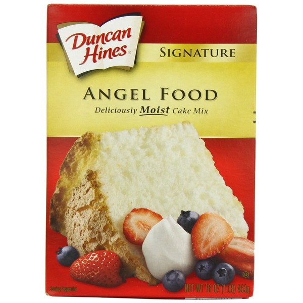 Duncan Hines Signature Perfectly Moist Angel Food Cake Mix, 16 OZ