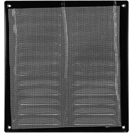 10" x 11" Inch Black Air Vent Cover - Quality Steel Return Air Grilles - for Ceiling and Sidewall - HVAC - with Protection Screen (10.23''x11.02'' Inch, Black)