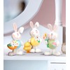 The Bridge Collection 3.5" Resin Happy Easter Bunny Figurines -