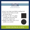 RSVP International Charcoal Compost Bin Filter 2-Piece Set Helps Keep