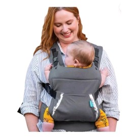 Infantino Cuddle-up Ergonomic Hoodie Baby Carrier, 2-Position, 12-40lb, Gray Fox