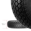 SPARES2GO Mobility Scooter Tyre 4.00x5 Block Tread 4.00-5 400x5 400-5