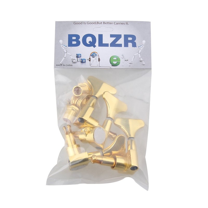 BQLZR Gold Electric bass Tuners Machine Heads Tuning Pegs 2L2R