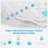 Maliton Pack of 6 Baby Muslin Nappies Burp Cloths 70