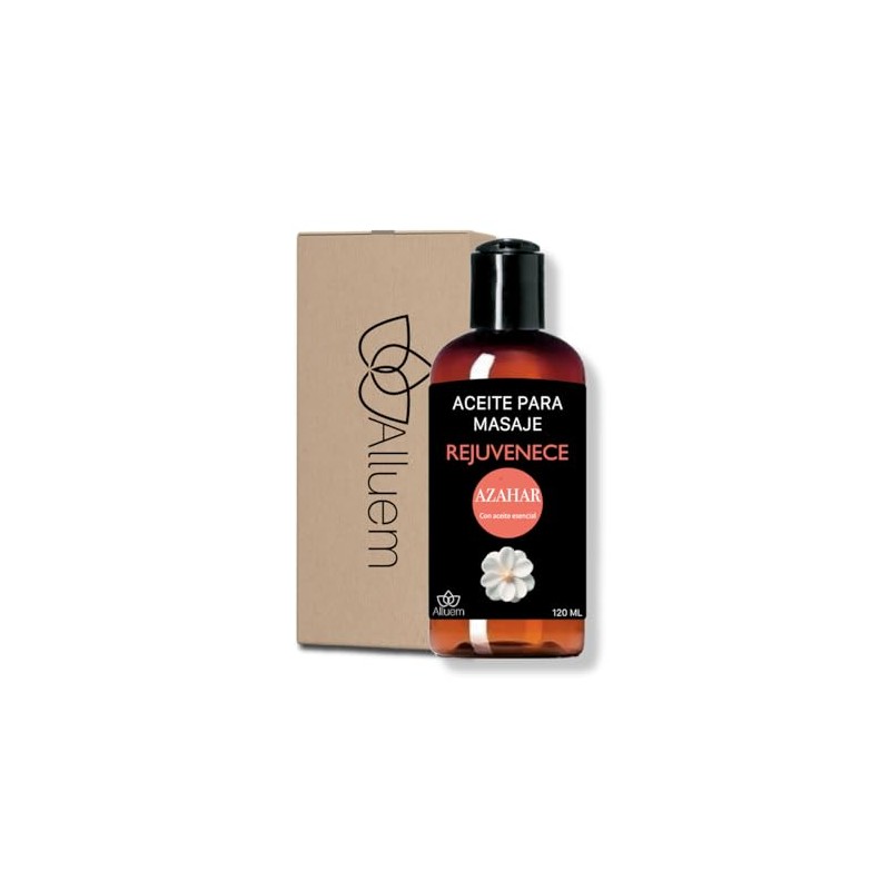 Aceite Para Masajes De Azahar, Relajante 120 ml, Alluem