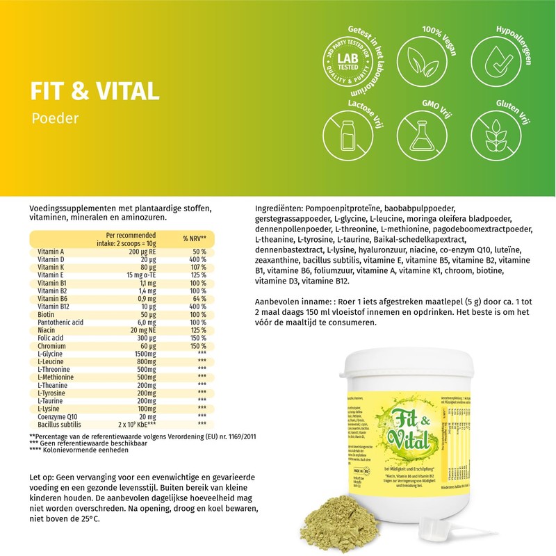 Fit & Vital 300 g for more energy in everyday