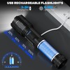 AURASEASON Flashlights High Lumens Rechargeable 2 Pack, 90,000 Lumens Super