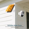 1080p Wireless Security Camera with Solar Panel, 2.4GHz Wi-Fi, Color