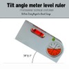 High precision solid aluminum alloy small level ruler for tilt