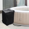 WOHPNLE Hot Tub Spa Heater Pump Cover, Waterproof Polyester Canvas