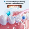 Water Flosser for Teeth Pick,360ML Rechargeable Travel Oral Irrigator Cleaner,IPX7
