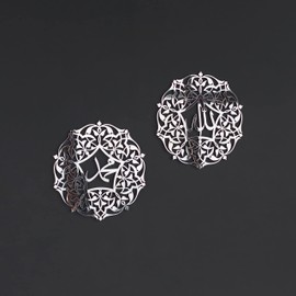 iwa concept Allah and Muhammad Acrylic/Wooden Islamic Wall Art, Arabic Calligraphy Room Decor, the Right Gift for Ramadan and Muslim Friends (20 x 20 inches | 50 x 50 cm, Silver)