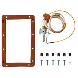Lifetime SP20075, SP20305A Pilot and Igniter Assembly Replacement Kit for Natural Gas Water Heater Parts Compatible with PROTECH, Rheem, GE Includes Pilot Assembly, Burner Door Gasket, Screws, Clips