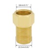 Hooshing 1/2" G Male to 1/2" NPT Female Brass Pipe