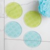 InterDesign Glee Bath Dots, Rain, Set of 6
