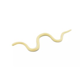 Unbranded Albino Texas Rat Snake, Rubber Reptile, Realistic Toy Model, 5 1/2" F2039 B39