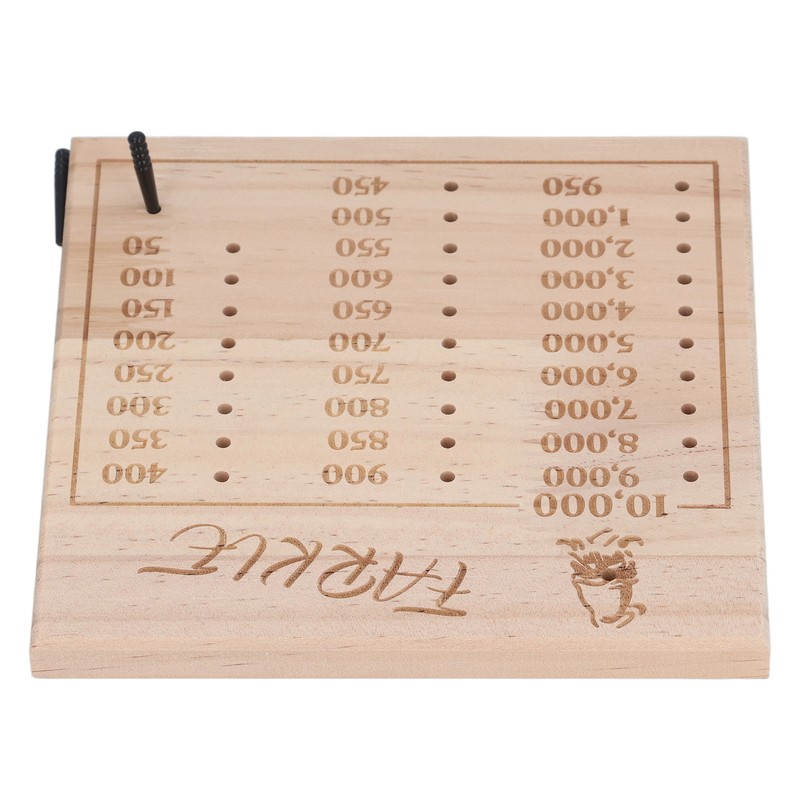Farkle Dice Tray Improve Math Skills Wooden Classic Dice Game
