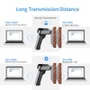 2D Bluetooth Barcode Scanner with Screen Display with Charging Base,3
