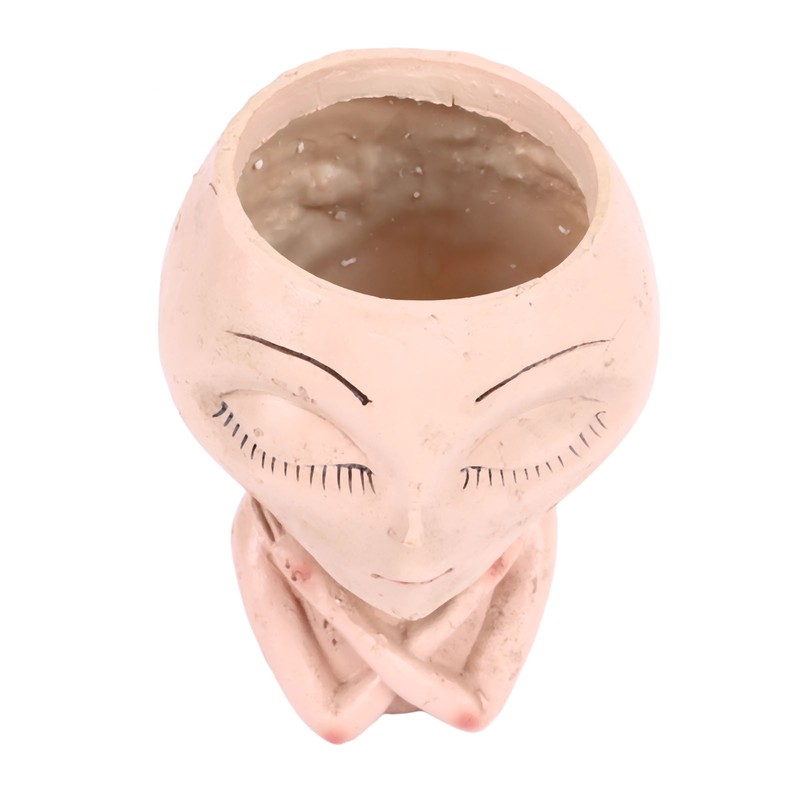Face Head Planter Succulent Plant Flower Pot Resin Container Face