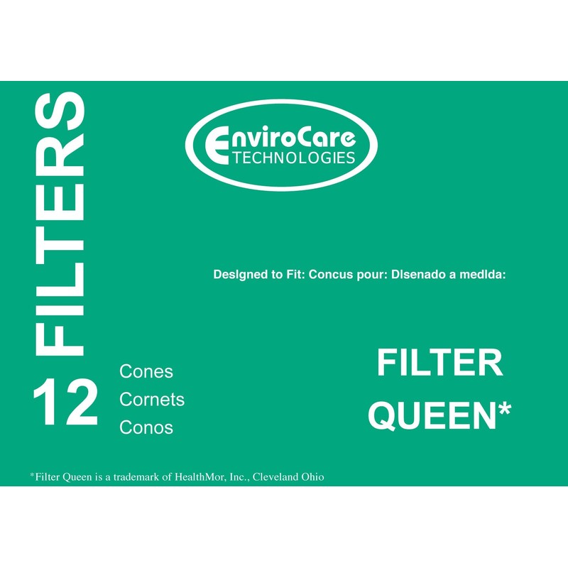 EnviroCare Replacement Vacuum Filter Cones Designed to fit Filter Queen