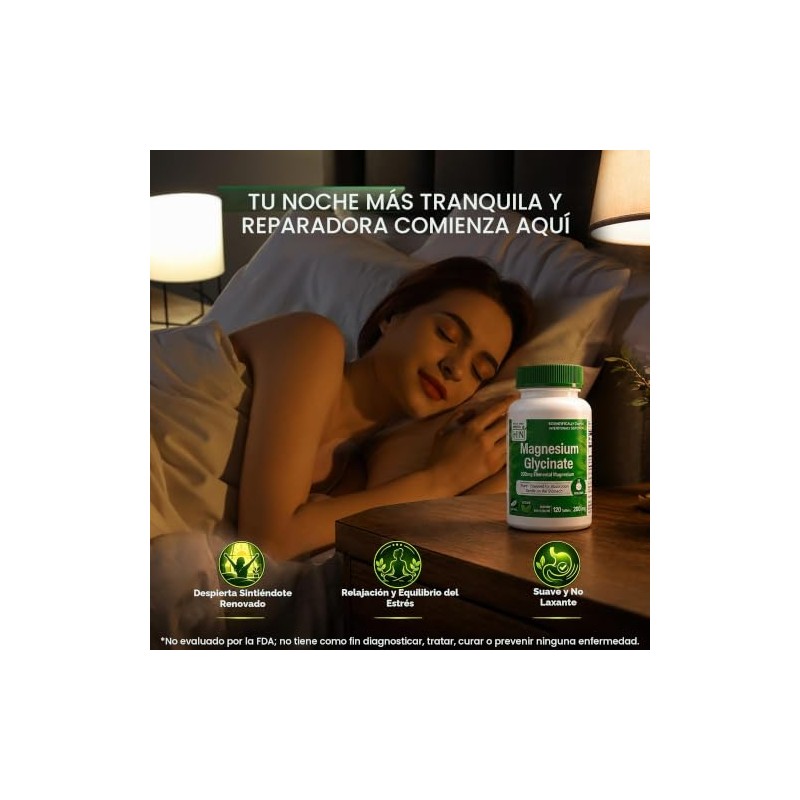 Wellthy Glicinato Magnesio 300 Cápsulas 432mg 100 Natural Puro Alta
