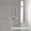 Heyalan Hand-held Shower Holder Flange Plate Polish Chrome Modern Shower