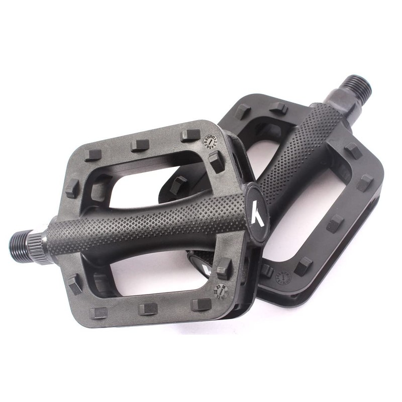 KHE BMX Kids Pedals PVC Black 1/2 Inch CrMo Axle