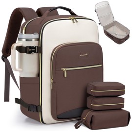 LOVEVOOK 40L Travel Backpack for Women & Men, Airline Approved Carry On Luggage with 3 Packing Cubes, TSA Overnight Bags, Waterproof Personal Item Bag, Weekender Essentials Backpacks fits 17" Laptop