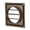 Lambro Industries 361B 6" Brown Plastic Louver Vent