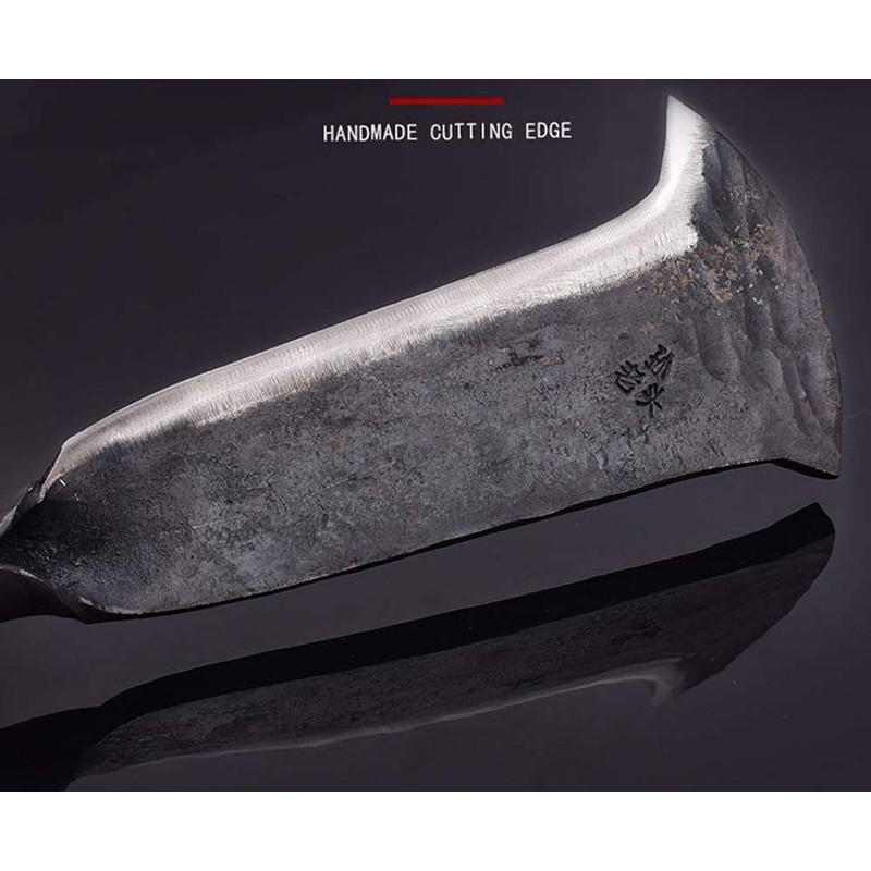 Thick Steel Blade Brush Axe, Heavy Duty Billhook Machete Hatchet
