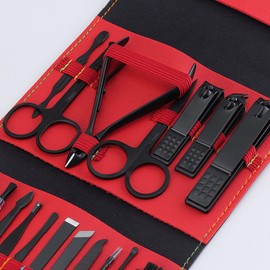 Nail Clipper Set, Manicure Pedicure Kit 19 in 1 Cuticle Trimmer Grooming Kit, Professional Stainless Steel Nail Cutter with Portable Case for Travel & Home, Manicure Set for Women and Men