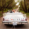 Wedding Garland, Set of 2, Wedding Party Banners, Happy Wedding/Just