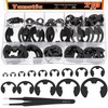 Tanstic 210Pcs 14 Sizes E-Clip External Retaining Ring Assortment Steel