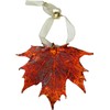 Ornament, Maple Leaf, Copper Dipped, Real Leaves, 2.5 Inch Length