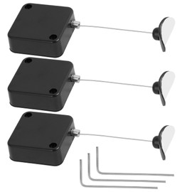 MILAKE Retractable Remote Control Holder Tether Lock, 3 Pcs 6.5ft Heavy-Duty Security Lanyard with Adjustable Cable Leash for TV Remotes Gaming Controllers Tablets Curved Surfaces, and Showrooms