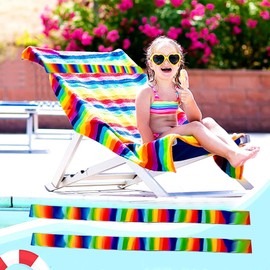 2 Beach Towel Bands - Windproof Beach Towel Clip Bands, Elastic Beach Towel Holder Beach Accessories, Stretchable and Colorful Beach Chair Bands, Beach Towel Holder Bands for Pool and Cruise