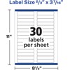 Avery File Folder Labels, 16.934,2 x 8,7 cm White, pack