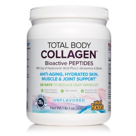 Natural Factors Natural Factors - Total Body Collagen Bioactive Peptides Unflavoured, 500g Powder - Complete Amino Acid Supplement with Hyaluronic Acid, Glutamine and Biotin - Hydrated Skin, Muscle & Joint Recovery