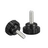 sourcing map M5 x 15 mm Male Thread Knurled Clamping