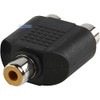 RCA PHONO Socket to 2 x Twin RCA Phono Female