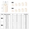 YIXISI 150 Pieces Plastic Round Spacer Kit, for M3/M4 Screws,