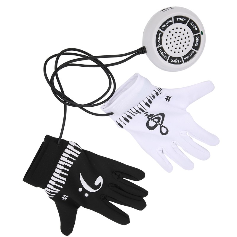 Electronic Piano Gloves for Kids Adults with Speakers Portable Party