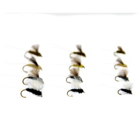 Outdoor Planet 12 RS2 Mayfly Nymph and Emerger Midge/Caddis/Stoneflies Trout Flies Lure Assortment for Trout Fly Fishing Flies